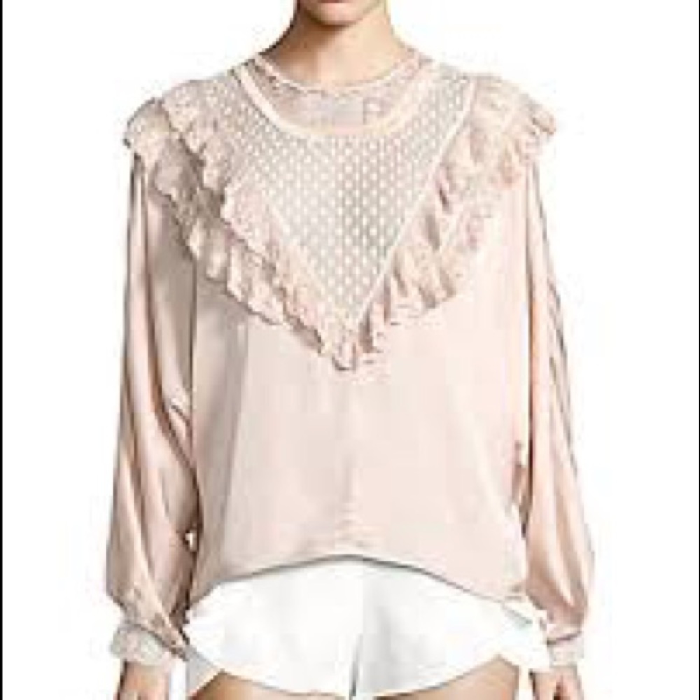Alice McCall blush silk top